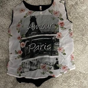 short see through sleeve shirt